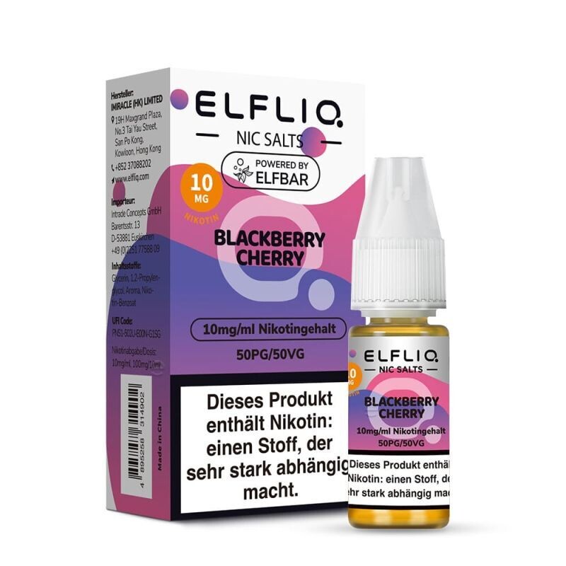 Elfliq by Elfbar Nikotinsalz - Blackberry Cherry - Liquid 10mg