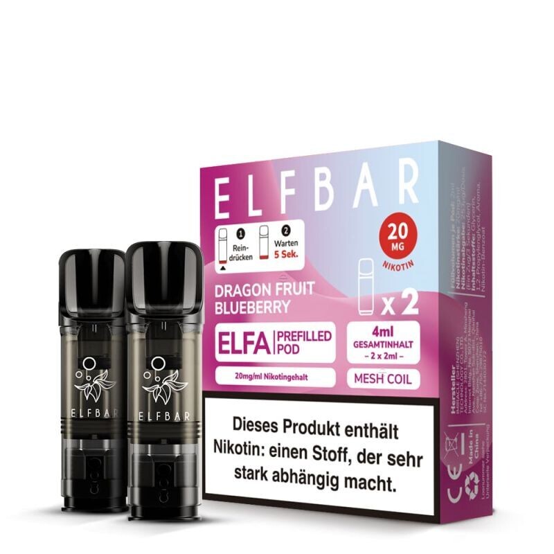 Elfbar Elfa Pods Dragon Fruit Blueberry 20mg Nikotinsalz (2 ml)