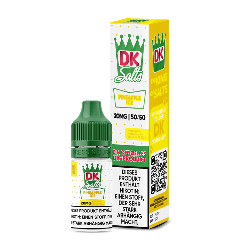 DK Salts Nikotinsalz - Pineapple Ice - Liquid 20mg 10ml  C