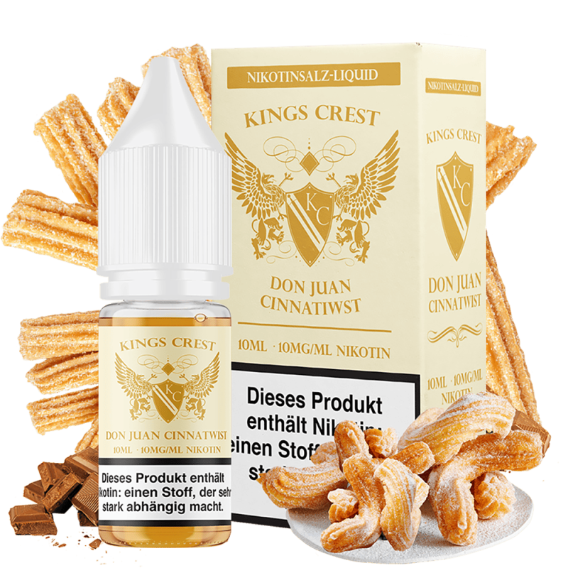Kings Crest Nikotinsalz - Don Juan Cinnatwist - 10mg