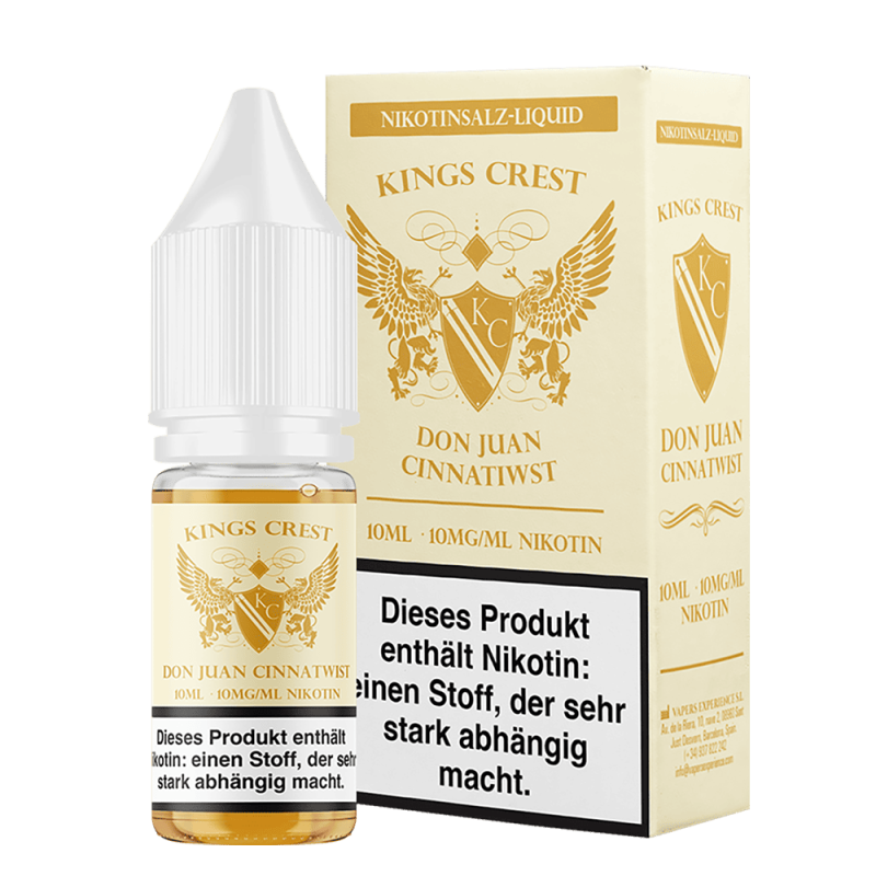 Kings Crest Nikotinsalz - Don Juan Cinnatwist - 10mg