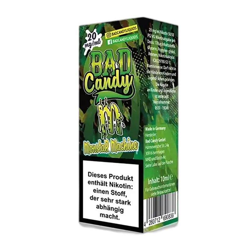 Liquid Monstar Machine - Bad Candy Nikotinsalz 20mg