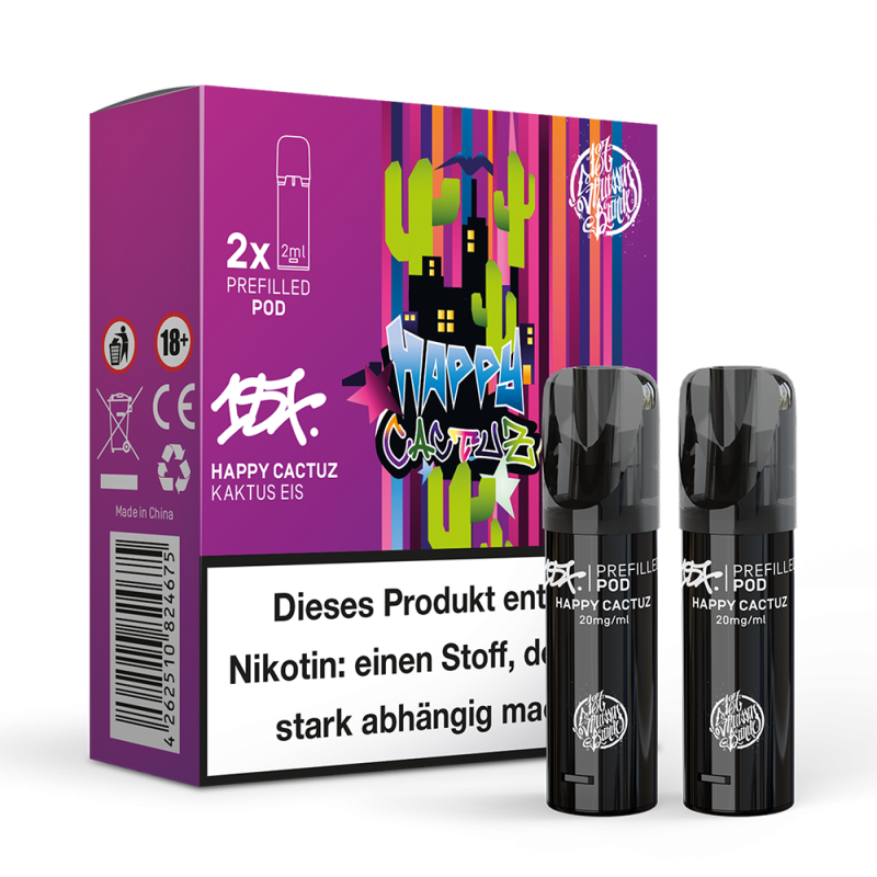 2x 187 Strassenbande Einweg Pod Happy Cactuz 20mg Nikotinsalz 2ml