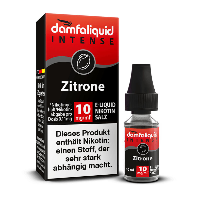 damfaliquid Nikotinsalz Zitrone INTENSE