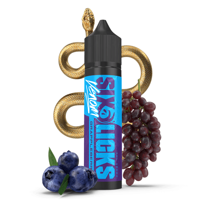 Six Licks Venom Longfill - Grappleberry - 4ml in 60ml Flasche