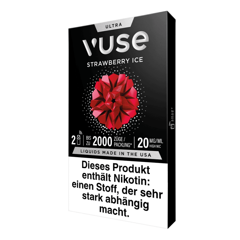 2x Vuse Ultra Pods Strawberry Ice 20mg