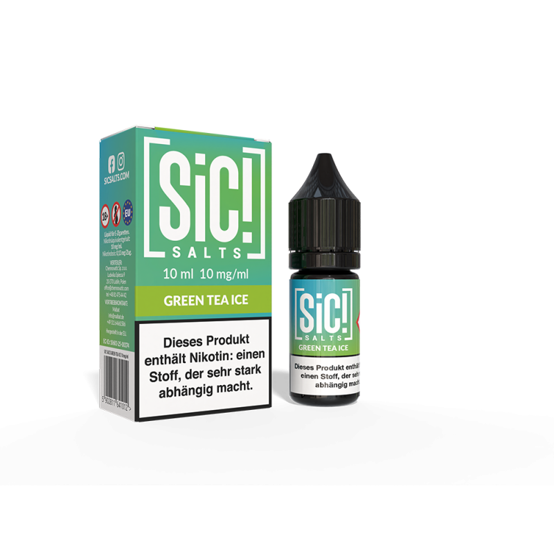 SIC Nikotinsalz Green Tea Ice 10ml Liquid 10mg