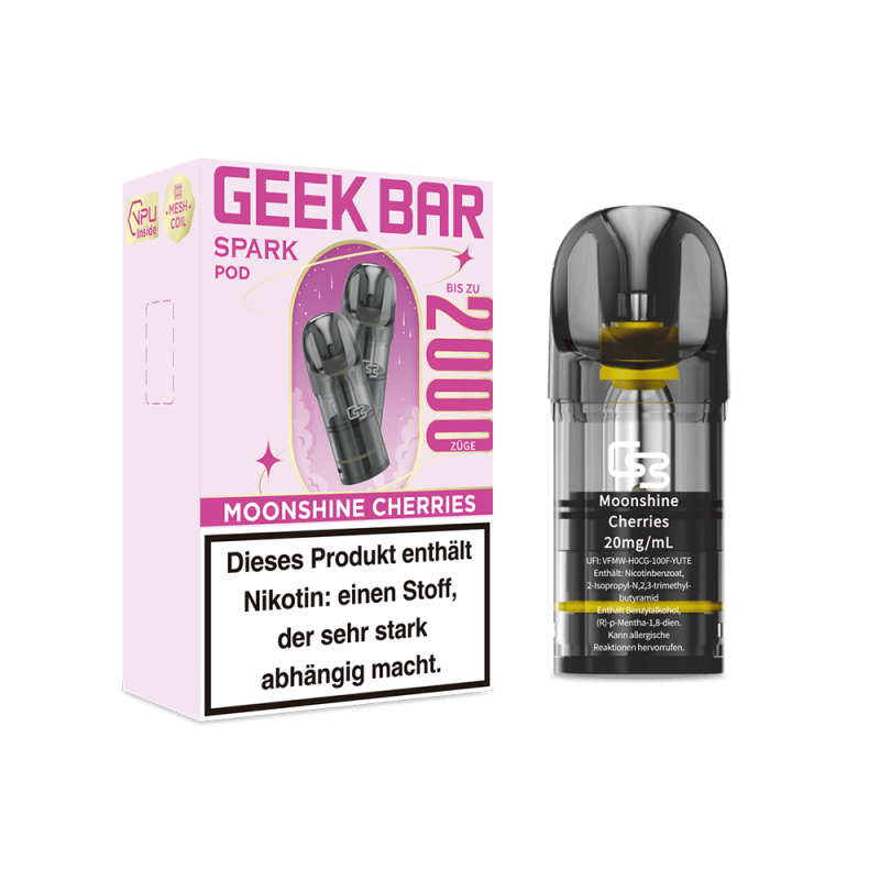 Geek Bar Spark Pod Moonshine Cherries 20mg Nikotinsalz (2 ml)