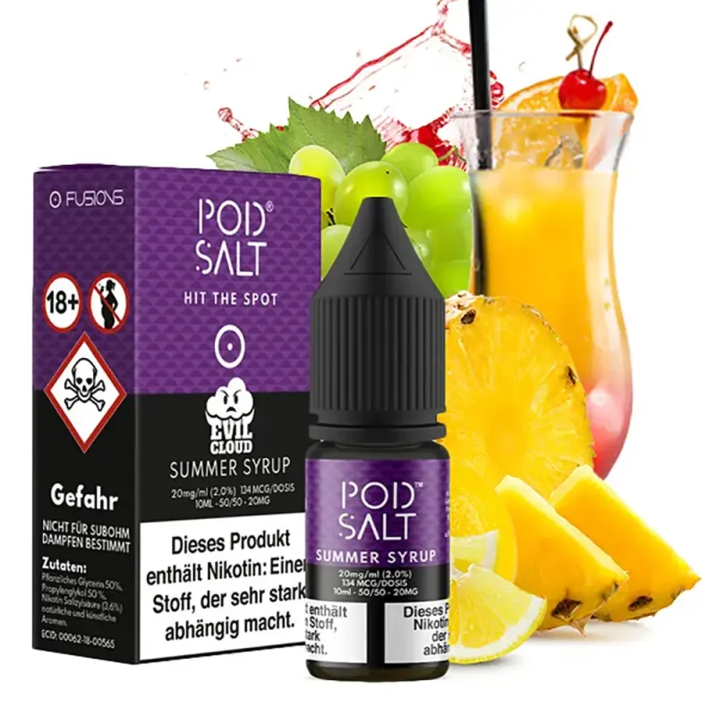 Liquid Summer Syrup - Pod Salt Fusion Nikotinsalz