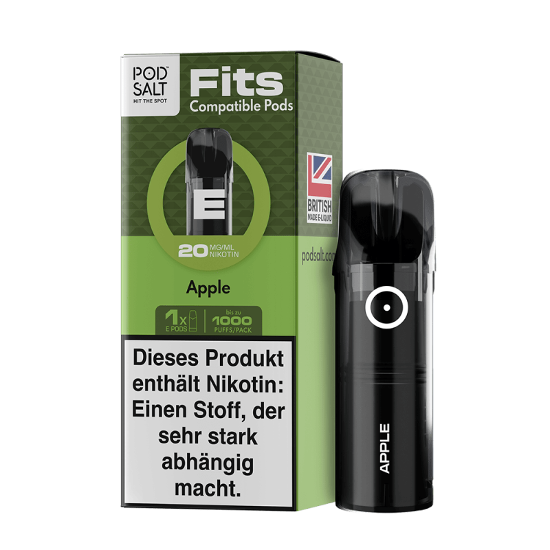 Pod Salt Fits Pods Einweg Pod - Apple - 20mg Nikotinsalz 2ml