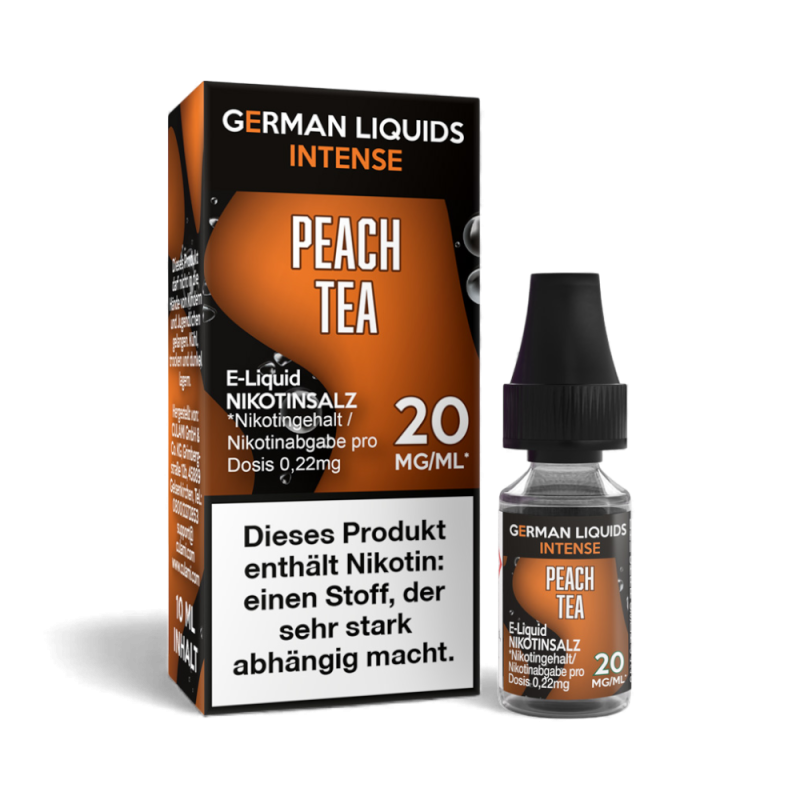 German Liquids Intense - Peach Tea - Nikotinsalz Liquid 20mg