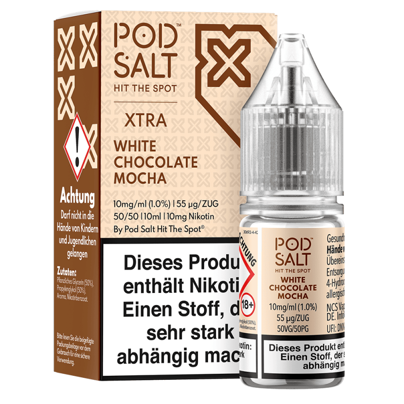 Pod Salt Xtra White Chocolate Mocha Nikotinsalz Liquid