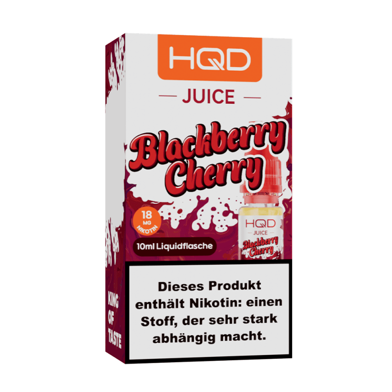 HQD Juice Nikotinsalz - Blackberry Cherry - 10ml Liquid 18mg