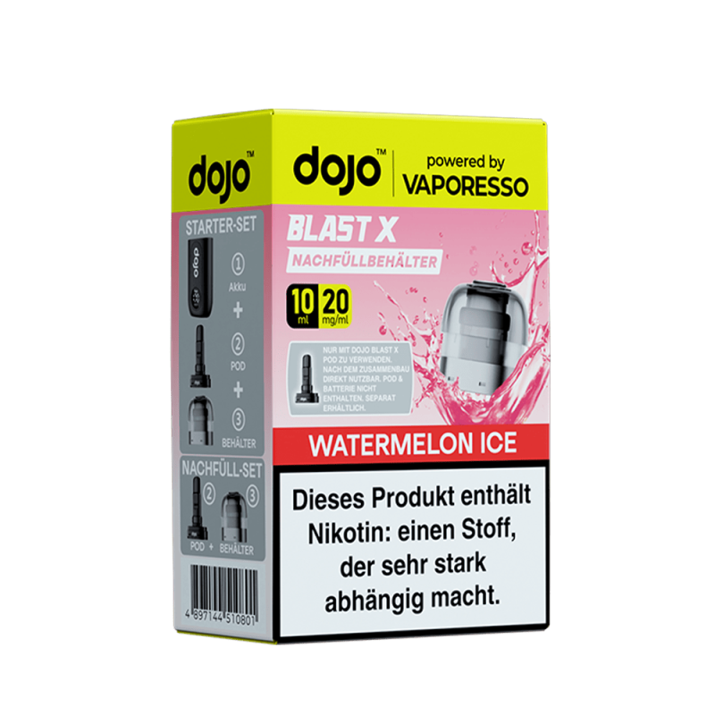 Vaporesso dojo Blast X Einweg Pod - Watermelon Ice - 20mg