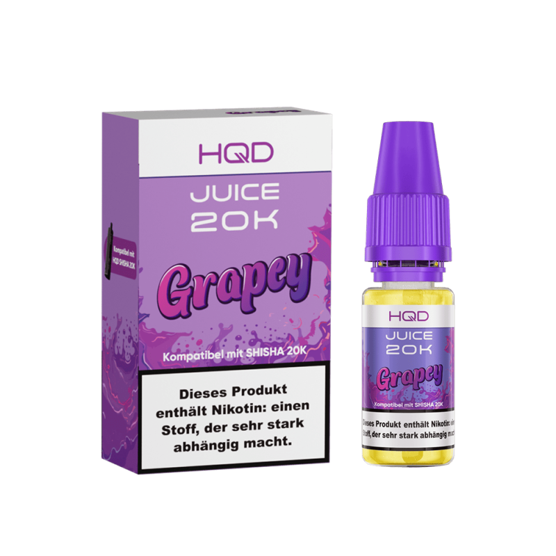 HQD Juice 20K Nikotinsalz - Grapey - 10ml Liquid 3mg