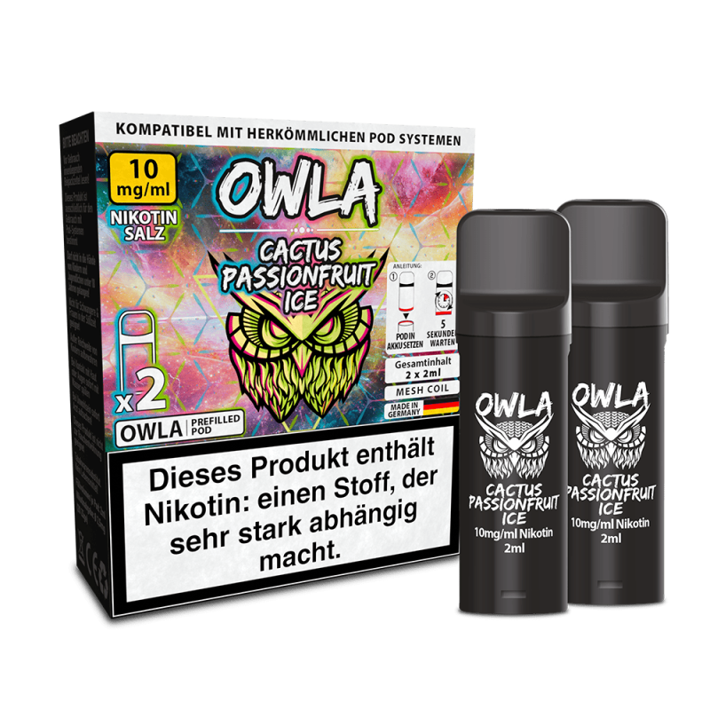OWLA Pod - Cactus Passionfruit Ice - 10mg Nikotinsalz