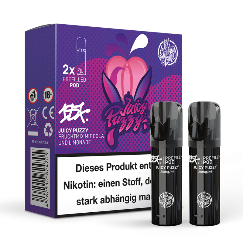 2x 187 Strassenbande Einweg Pod Juicy Puzzy 20mg Nikotinsalz 2ml