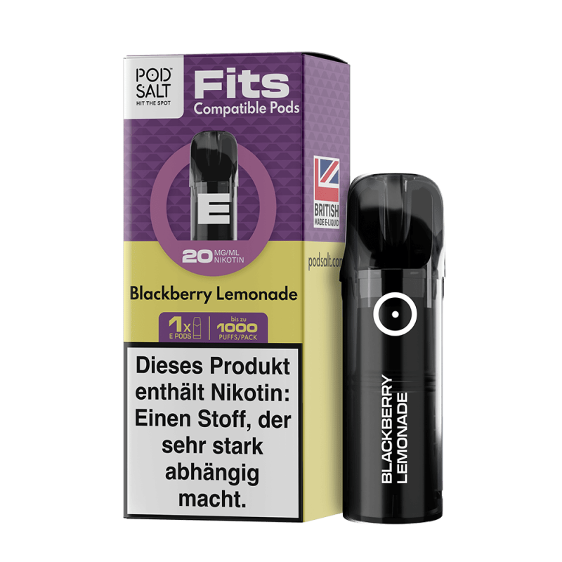 Pod Salt Fits Pods Einweg Pod - Blackberry Lemonade - 20mg Nikotinsalz 2ml
