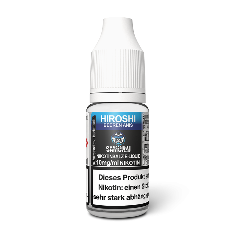 Liquid Hiroshi Beeren Anis - Samurai Nikotinsalz 10mg