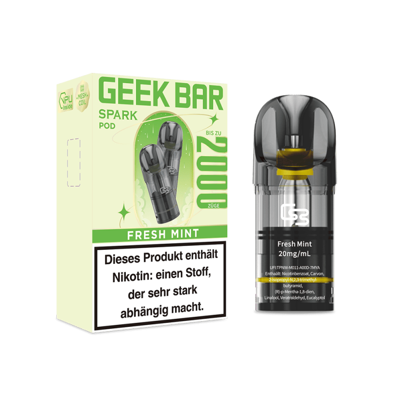 Geek Bar Spark Pod Fresh Mint 20mg Nikotinsalz (2 ml)