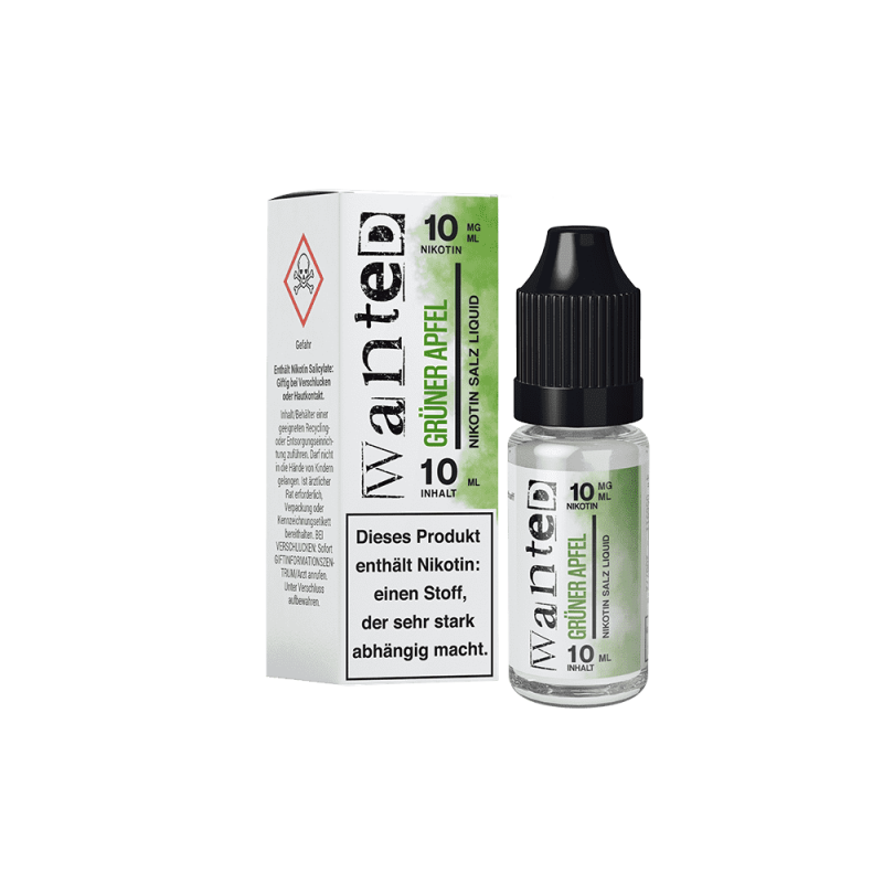 Liquid Grüner Apfel - Wanted Overdosed Nikotinsalz 10mg