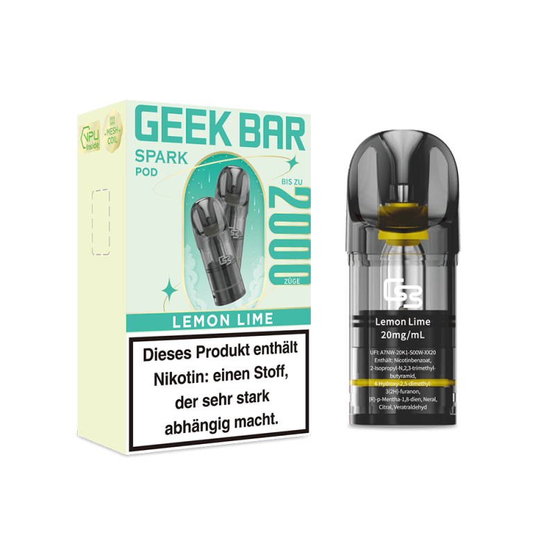 Geek Bar Spark Pod Lemon Lime 20mg Nikotinsalz (2 ml)
