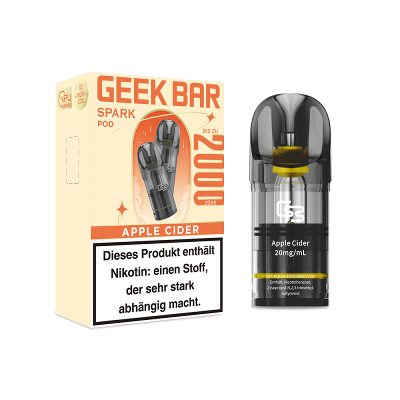 Geek Bar Spark Pod Apple Cider 20mg Nikotinsalz (2 ml)