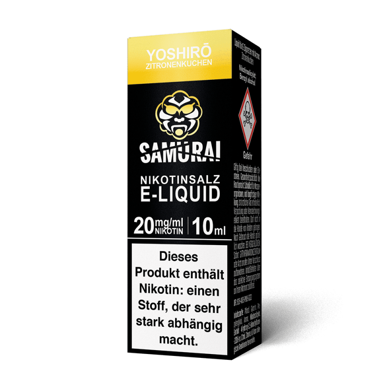 Liquid Yoshiro Zitronenkuchen - Samurai Nikotinsalz 20mg