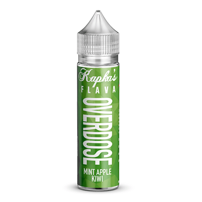 Kapka`s Aroma Longfill - Mint Apple Kiwi Overdose - 6ml Aroma in 60ml Flasche