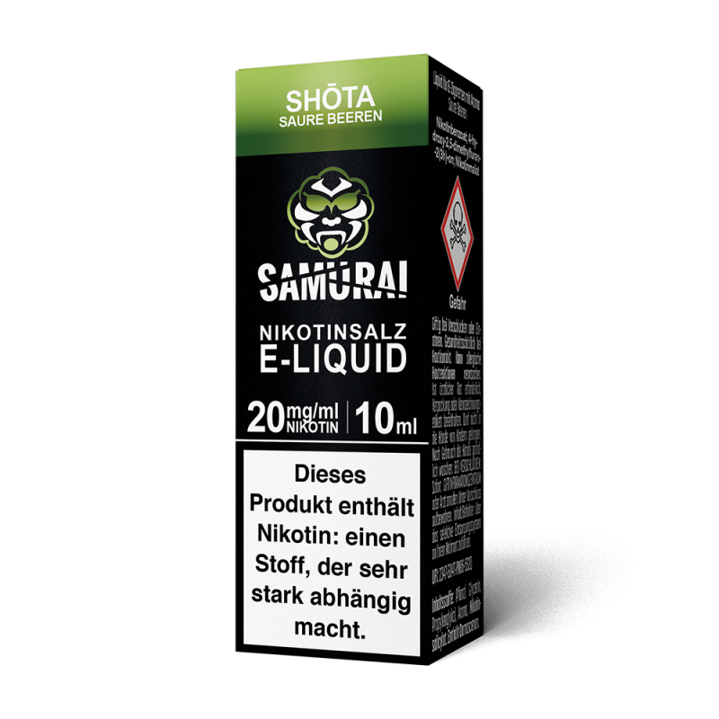 Liquid Shota Saure Beeren - Samurai Nikotinsalz 20mg