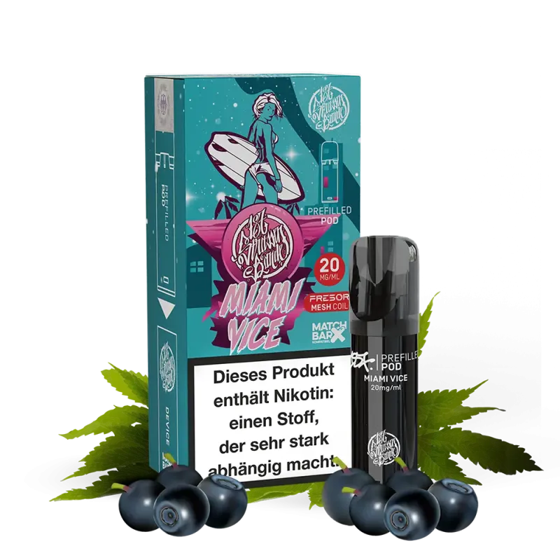 187 Strassenbande - Miami Vice - E-Shisha Pod 20mg Nikotinsalz