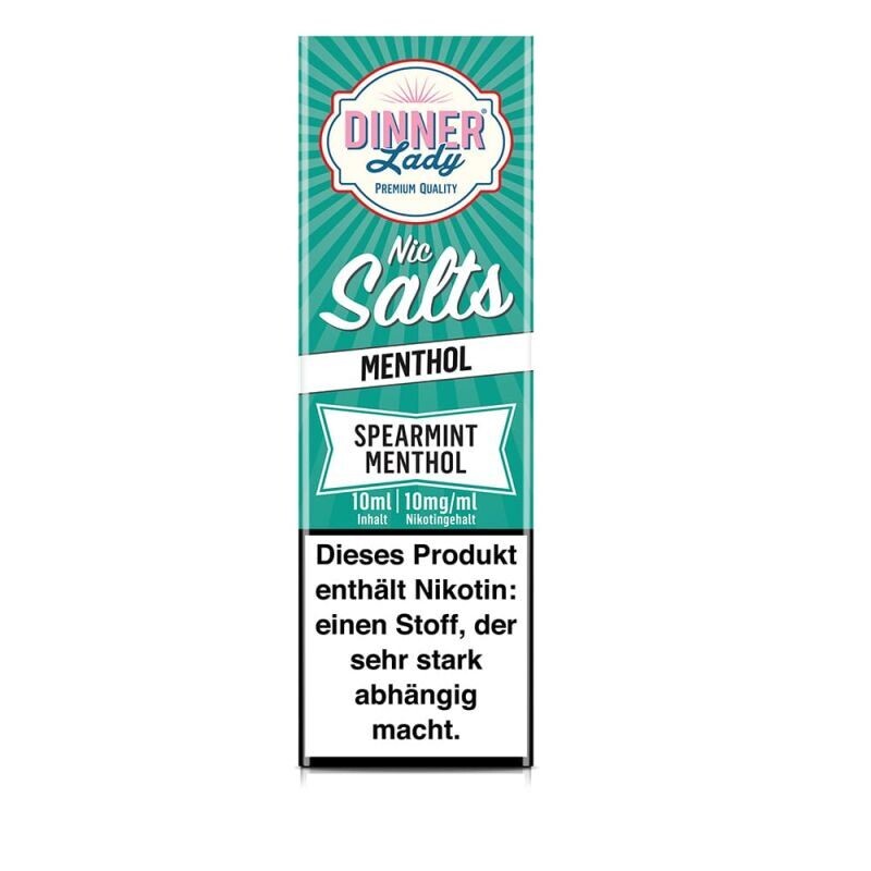 Liquid Spearmint Menthol - Dinner Lady Nikotinsalz 10mg