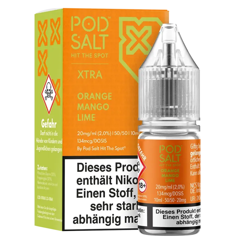 Liquid Orange Mango Lime - Pod Salt Xtra Nikotinsalz 20mg
