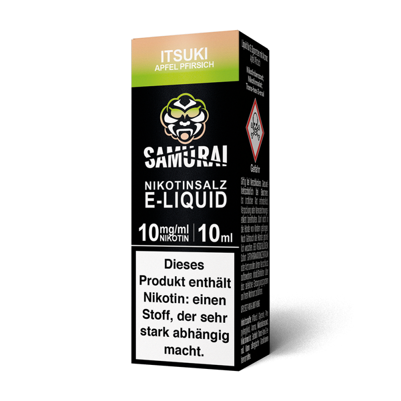 Liquid Itsuki Apfel Pfirsich - Samurai Nikotinsalz 10mg