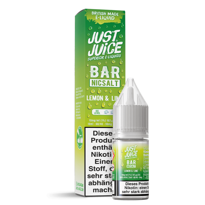 Liquid Lemon & Lime - Just Juice Bar Nikotinsalz