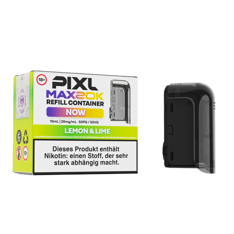 PIXL MAX 20K Lemon & Lime Liquid-Pod 10 ml - 20 mg Nikotinsalz