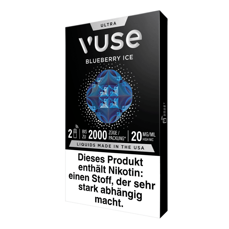 2x Vuse Ultra Pods Blueberry Ice 20mg