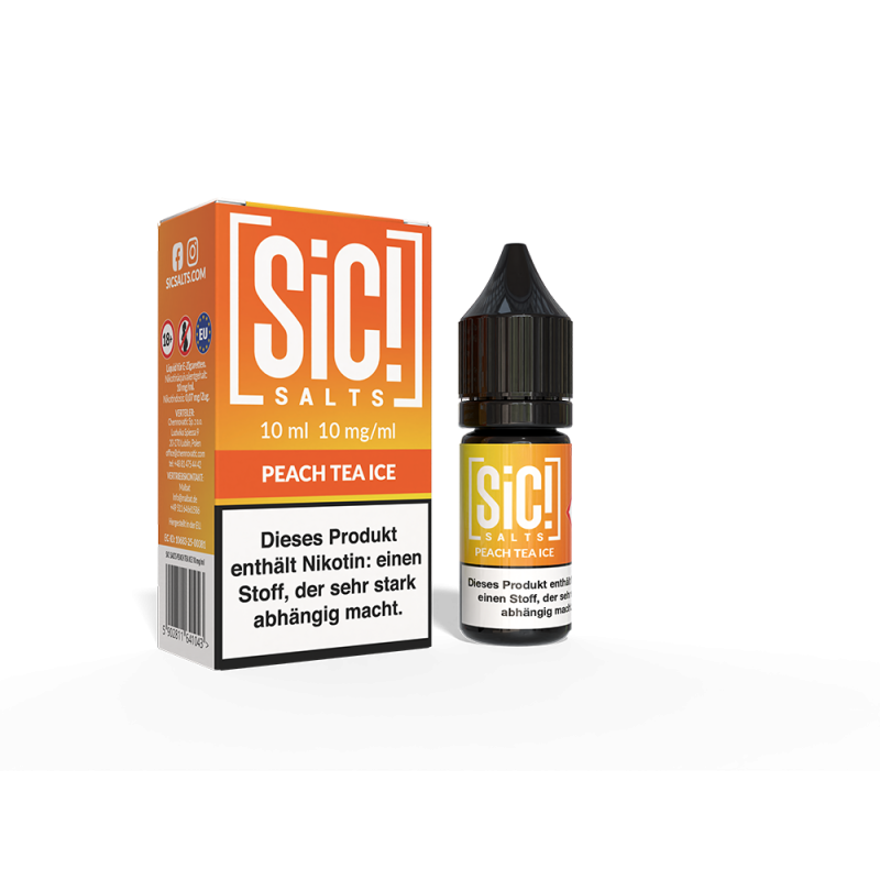 SIC Nikotinsalz Peach Ice Tea 10ml Liquid 10mg