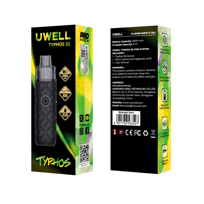 Uwell Typhos SE Kit Midnight Dark
