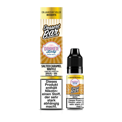 Dinner Lady Nikotinsalz Salted Caramel Waffle 50/50 10ml Liquid 10mg