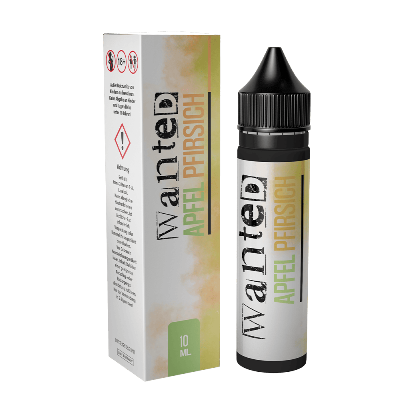Wanted Aroma Longfill - Apfel Pfirsich - 10ml in 60ml Flasche  C