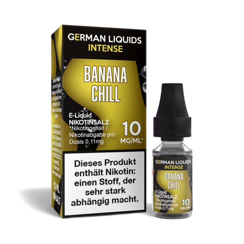 German Liquids Intense - Banana Chill - Nikotinsalz Liquid 10mg