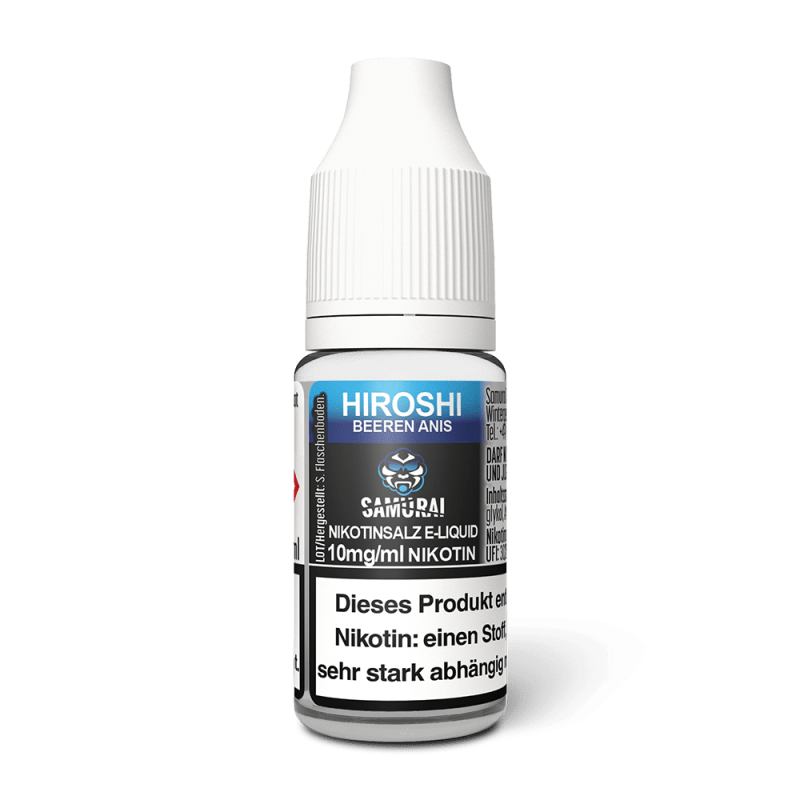 Liquid Hiroshi Beeren Anis - Samurai Nikotinsalz 10mg