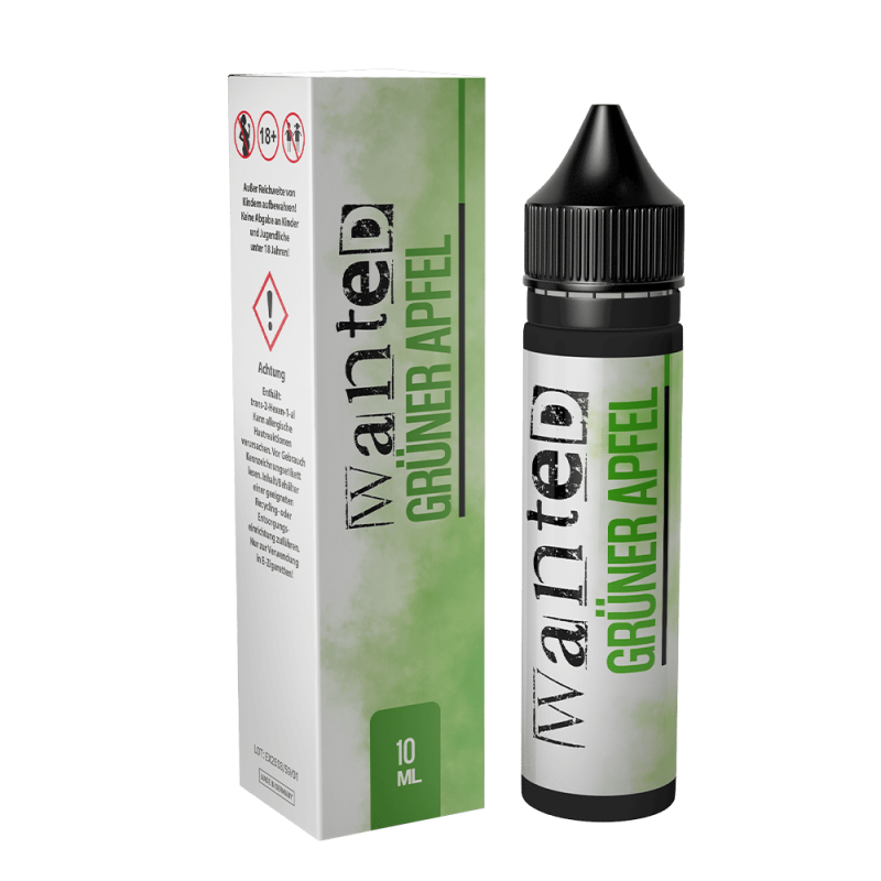Wanted Aroma Longfill - grüner Apfel - 10ml in 60ml Flasche  C