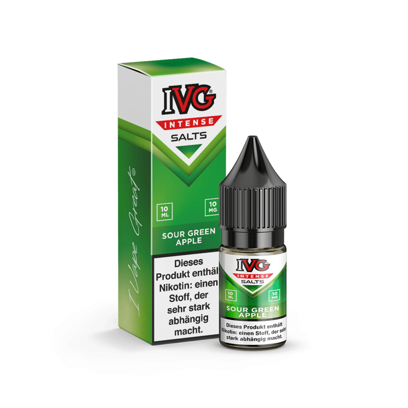 IVG Intense Nikotinsalz - Sour Green Apple - Liquid 10mg 10ml  C