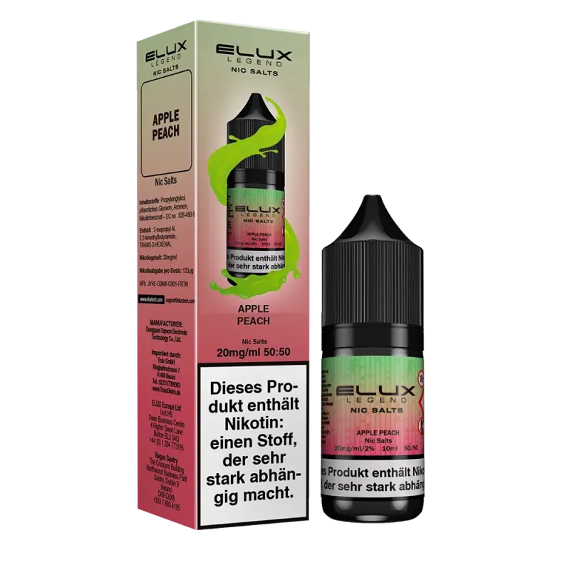 Liquid Apple Peach - Elux Nikotinsalz 20mg