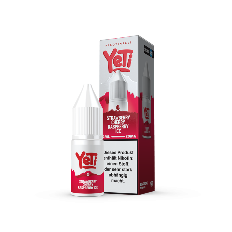Liquid Strawberry Cherry Raspberry Ice - Yeti Summit Nikotinsalz