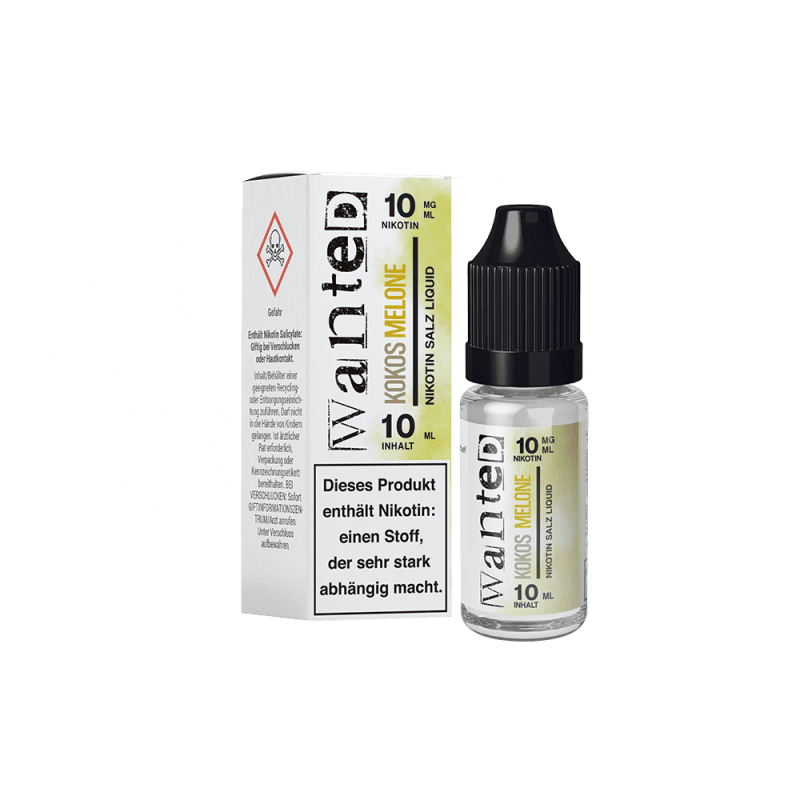 Liquid Kokos Melone - Wanted Overdosed Nikotinsalz 10mg