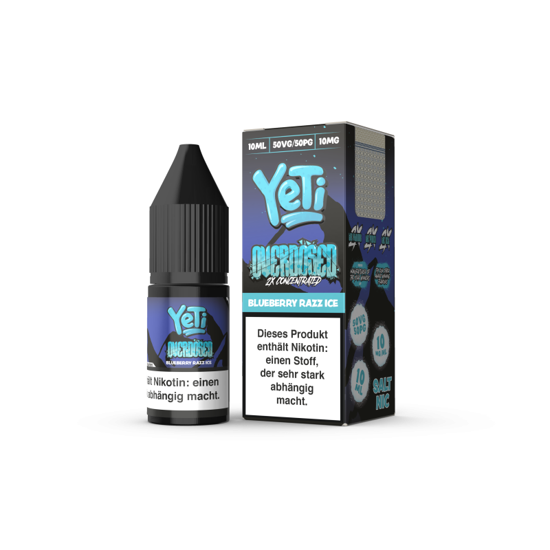 Yeti Overdosed Sour Blue Razz 10mg Nikotinsalz