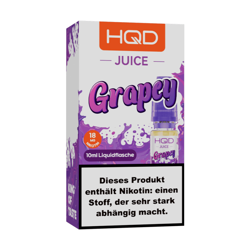 HQD Juice Nikotinsalz - Grapey - 10ml Liquid 18mg